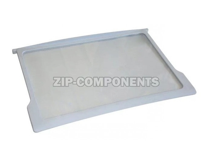 Полка стекло с обрамлением (520х345мм) Бирюса 0030006000