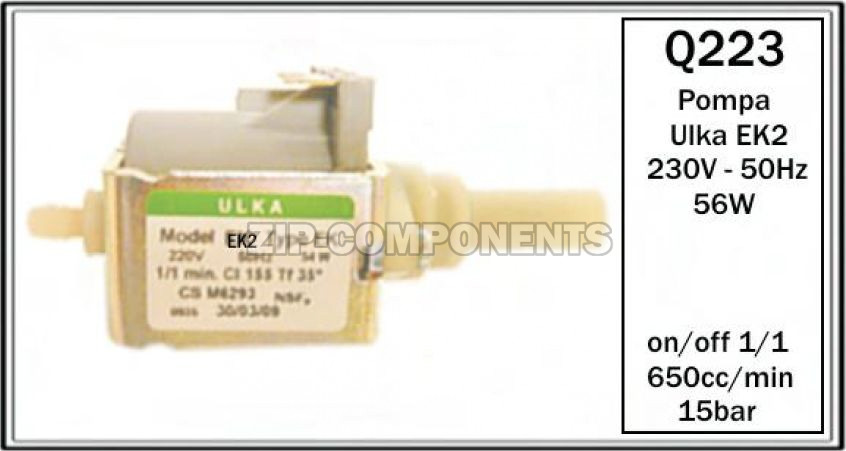 Насос ULKA EK2 56W 1/1 (650cc/min_15bar) Универсальные Q223