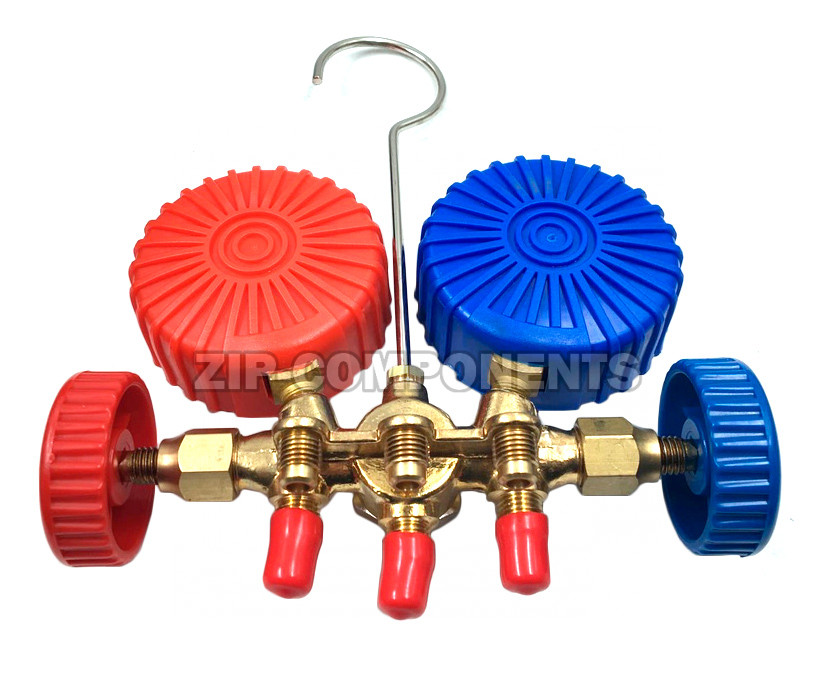 Коллектор 2-х вентильный с шлангами CT-536 G (R-22, 410) 1/4