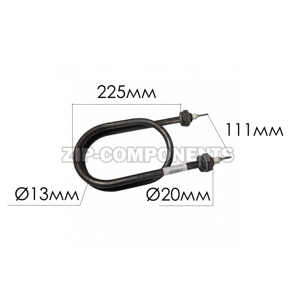 ТЭН для нагрева воды 3,5кВт скрепка расстояние между клеммами 120мм