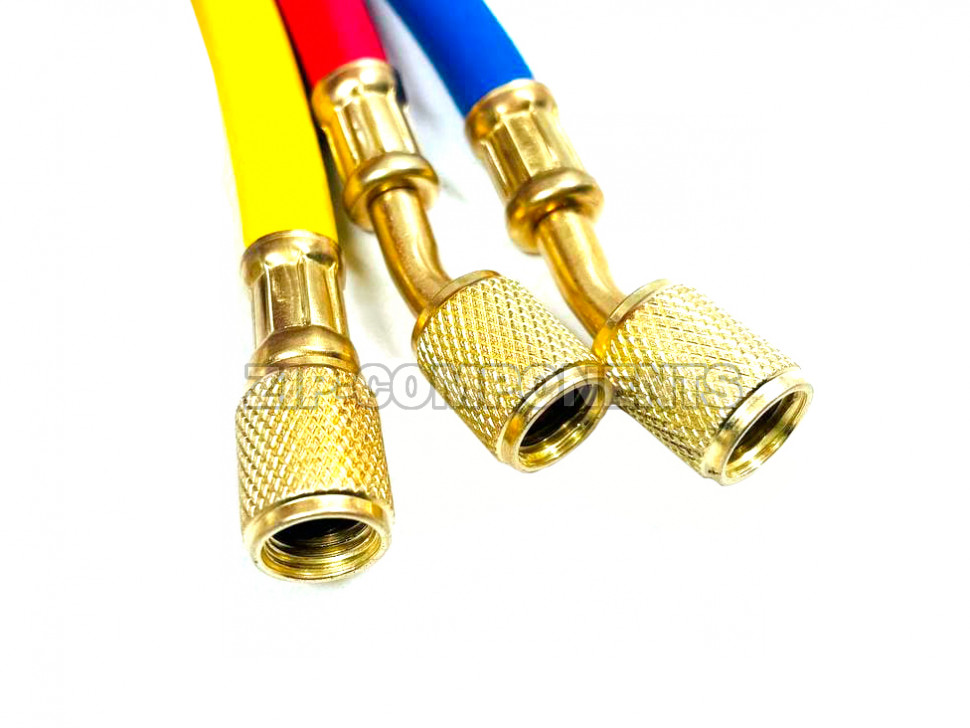 Набор шлангов 3шт 180см, 500PSI (R12, R22, R134a, R404, R407) SKV CH500-72