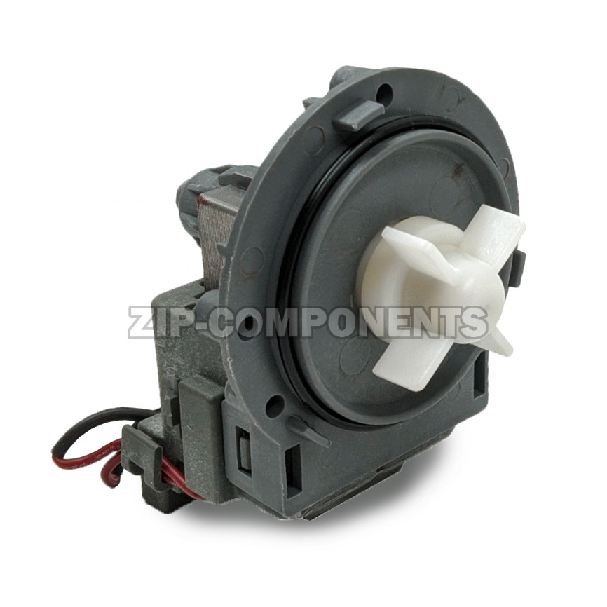 Помпа для стиральной машины на 3 винтах 30W, универсальная, клеммы назад, под колодку RP25-3D4