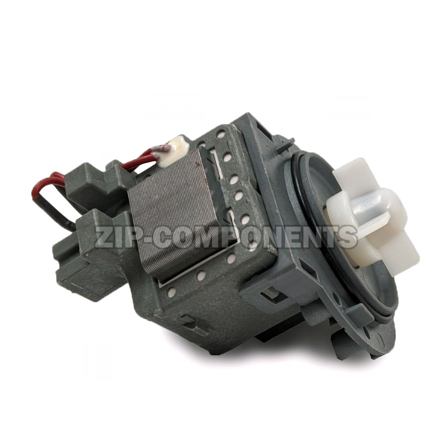 Помпа для стиральной машины на 3 винтах 30W, универсальная, клеммы назад, под колодку RP25-3D4