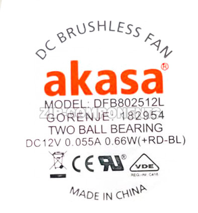 Вентилятор для холодильника GORENJE 184658