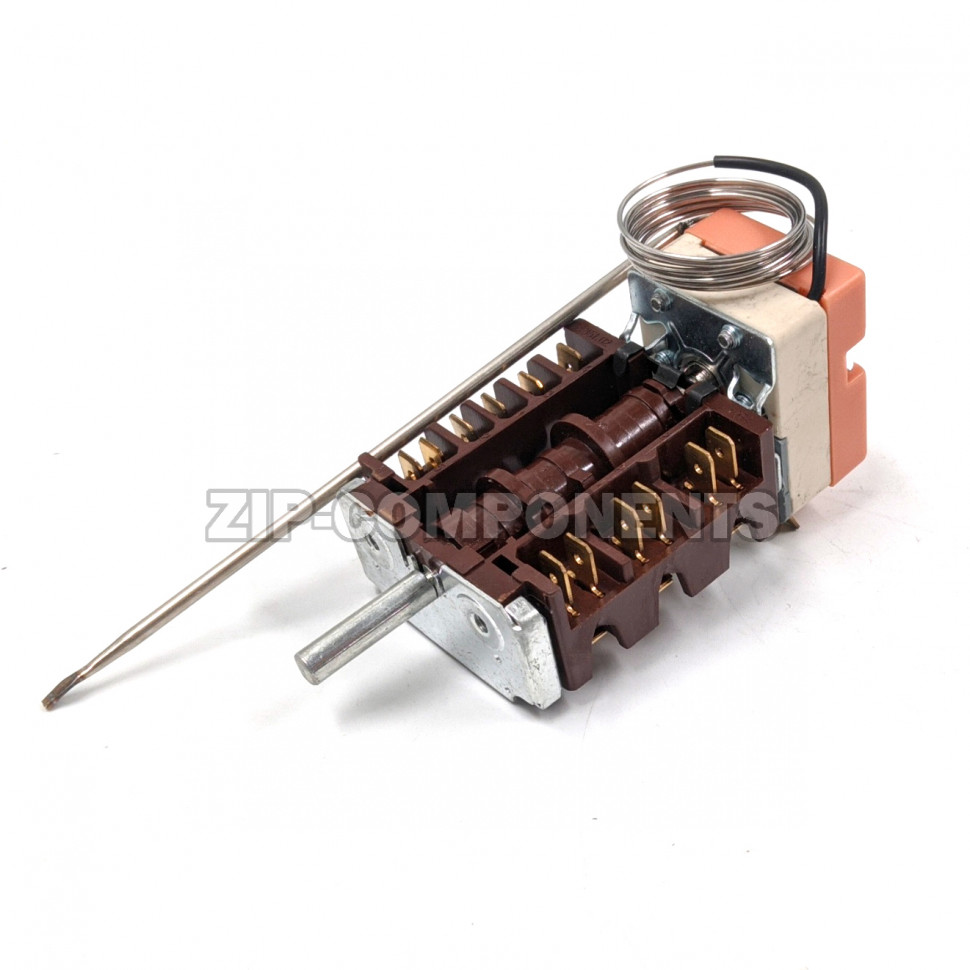 Переключатель духовки 5 позиционный с термостатом в сборе от 0° до 300°c 2 контакта