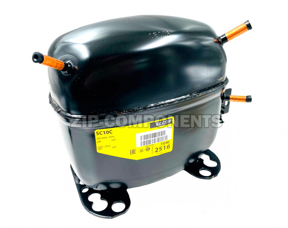 Компрессор Secop SC 10C (R-22) (W при -23.3° 359Вт) Аналог NE2125E низкотемпературный в коробке