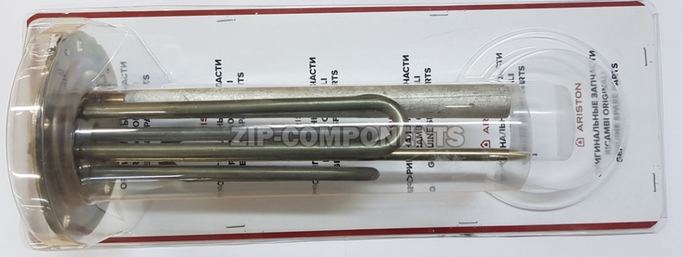 Тэн водонагревателя 1000+1500W, D-125мм, H-270мм Ariston 65151746 блистер с анодом 993014-01 в комплекте