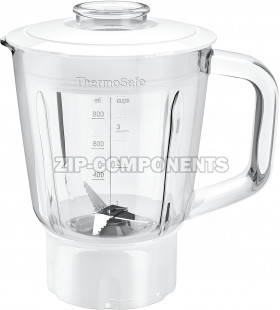 Стеклянный блендер для кухонного комбайна Bosch 17002357