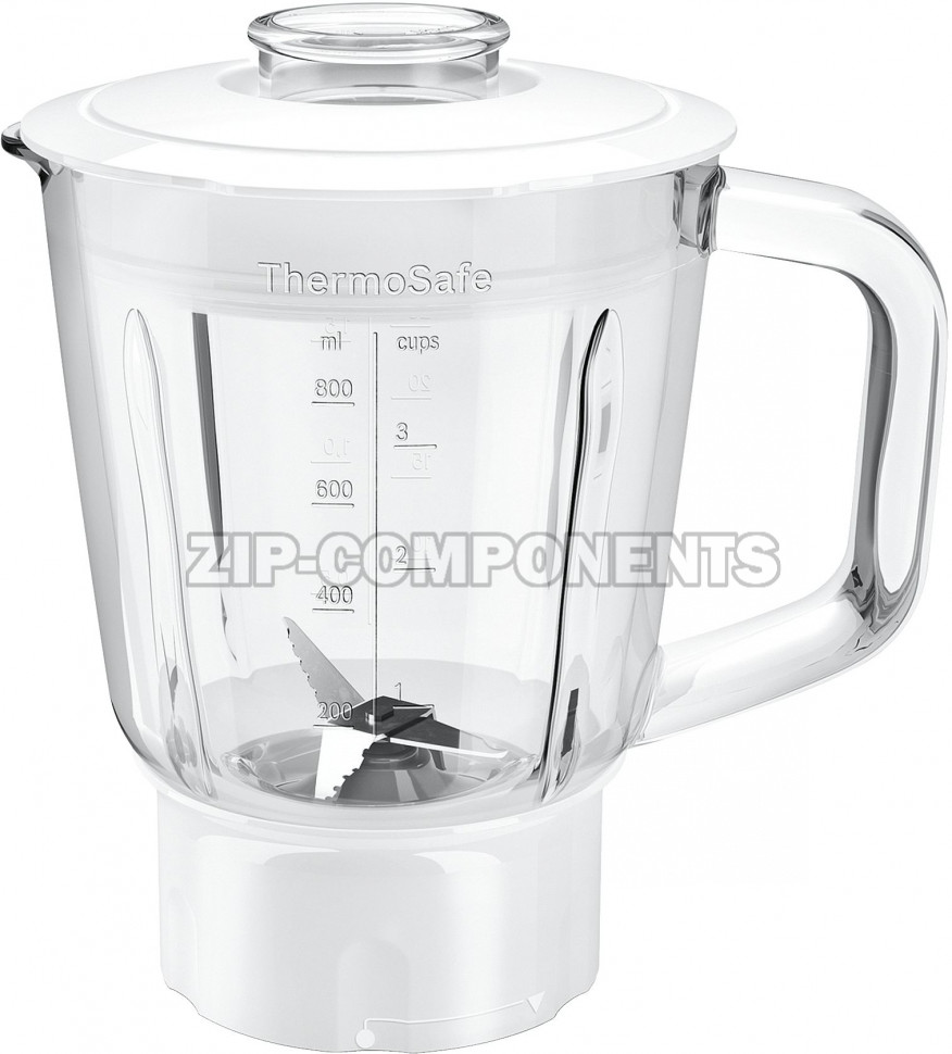 Стеклянный блендер для кухонного комбайна Bosch 17002357