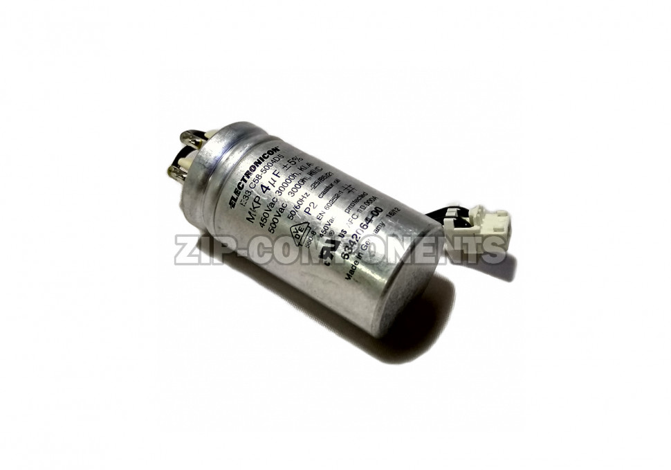 Конденсатор пусковой 4МКФ холодильника Liebherr 6342064