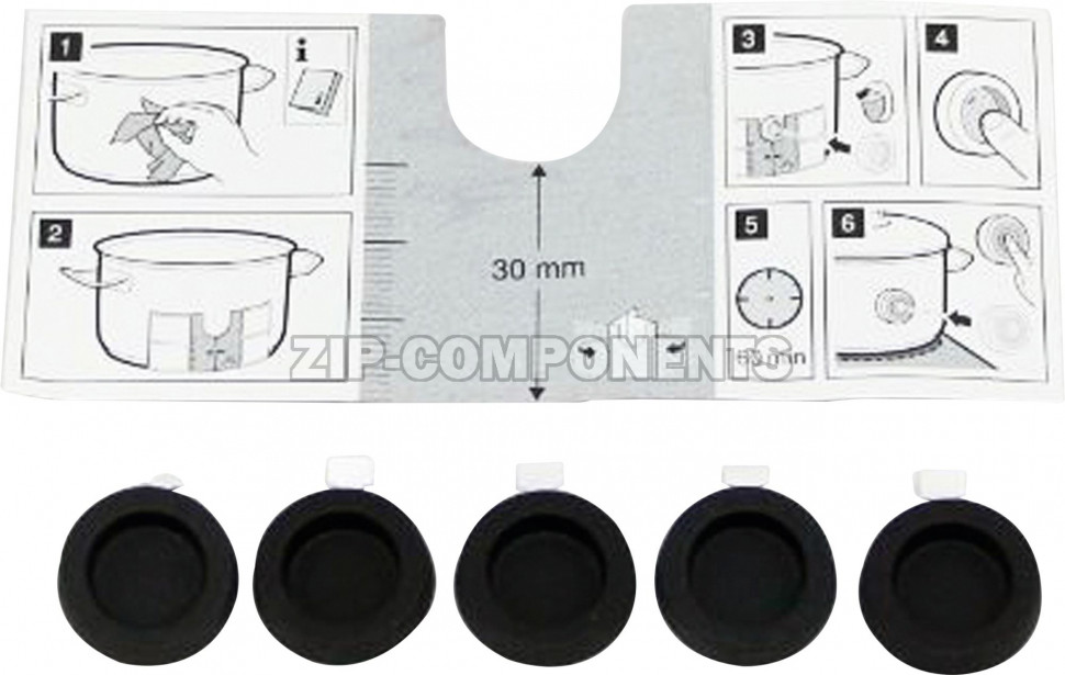 Набор для крепления беспроводного датчика температуры для встраиваемых, индукционных варочных панелей Bosch 00577921