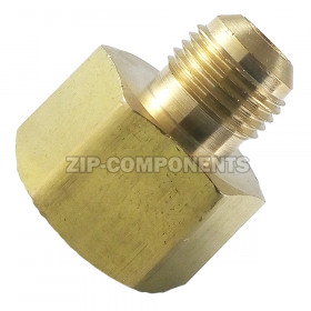 DJ - M 1/2 - F 3/8 Штуцер переходной (М - наружняя, F - внутренняя)