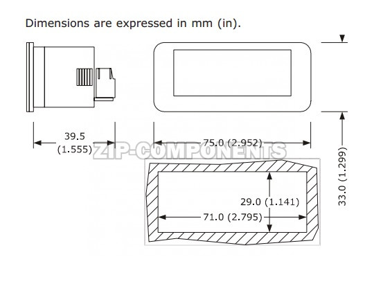 Программируемый контроллер EVCO EV3B21N7 230V 2Hp БЕЗ ДАТЧИКОВ, аналог ID961, 70х63х28мм