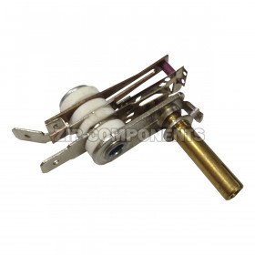 Термостат для обогревателей KST-018 70C 16A/250V, контакты сбоку вниз шток 12мм