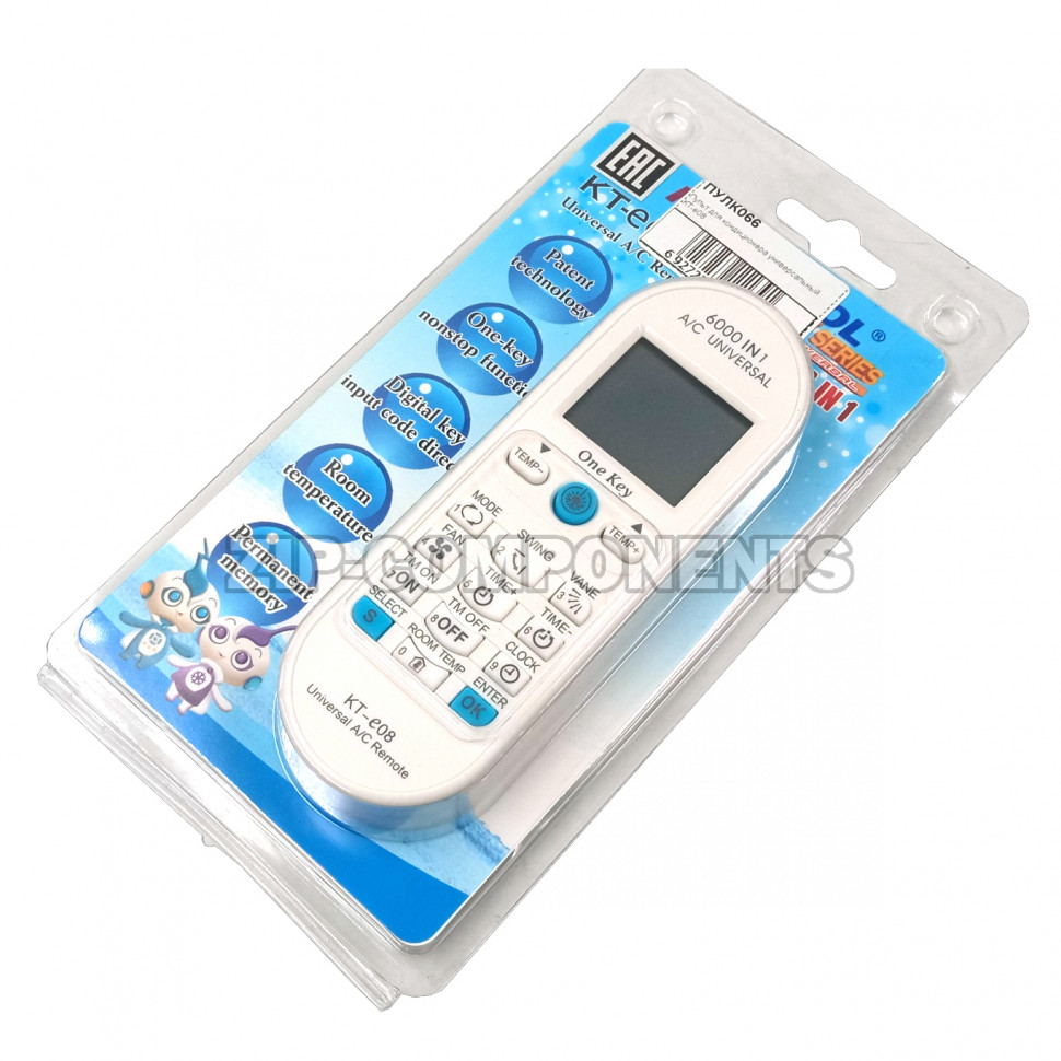 Пульт для кондиционера универсальный КТ-е08