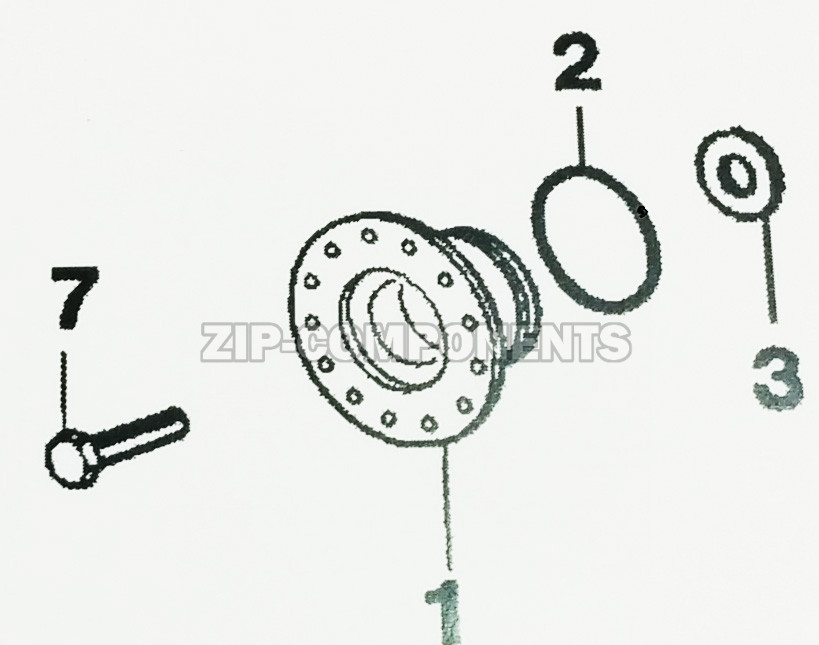 Суппорт Electrolux-Zanussi под 203 подшипник со стороны шкива 4071430971 4071374104 cod099