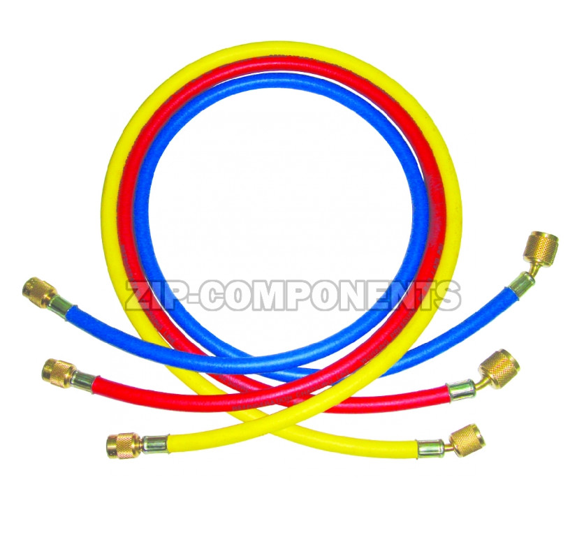 Набор шлангов 3шт 150см, 600PSI (R12, R22, R134) FavorCool Е-360RYB-В