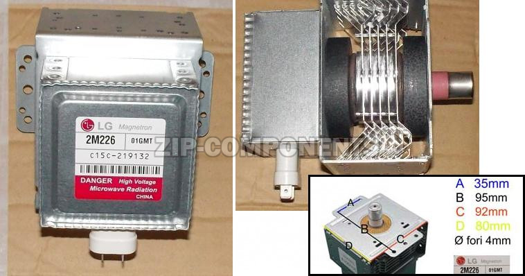 Магнетрон LG ATTACCHI 35x95mm 2M226-01GMT