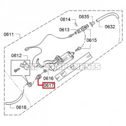 Соединение термоблока для Bosch Vero, Siemens EQ.5 622062