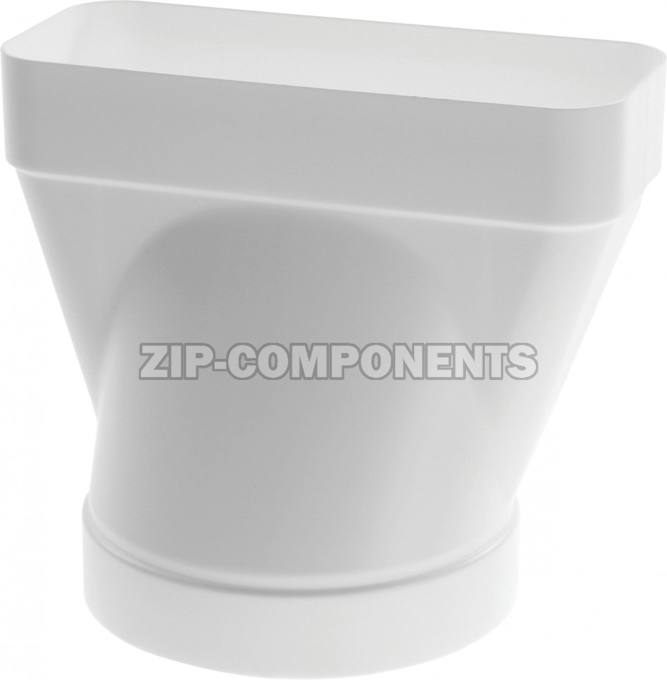 Переходник для плоского/круглого вентиляционного канала 150 мм, для вытяжки Bosch 00571653