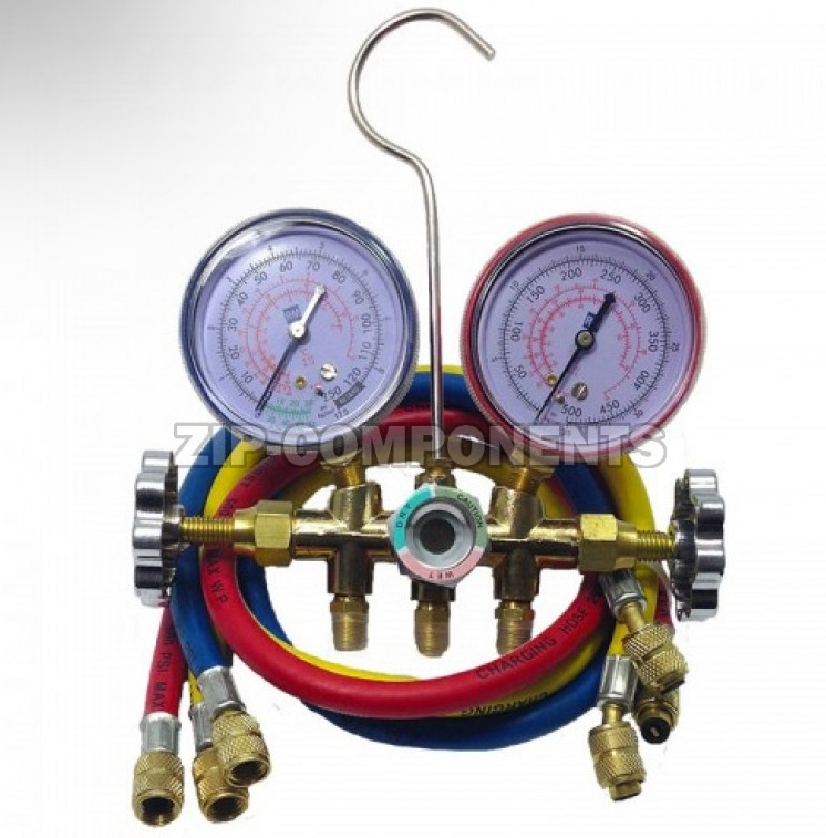 Коллектор FC (CT)-536G-С (12,22,134,404) СТЕКЛО, со шлангами 90см