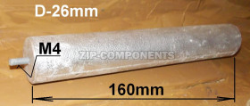Анод магниевый d 26x160/M4x10, (для ТЕРМЕКС)