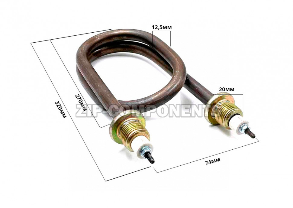 ТЭН для нагрева воды 3кВт скрепка Россия хорошее качество