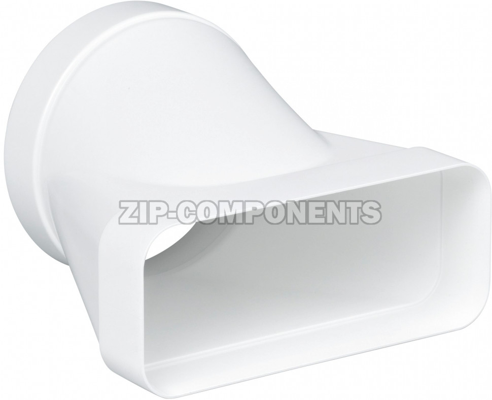 Переходник для плоского/круглого вентиляционного канала 125 мм, для вытяжки Bosch 00571647