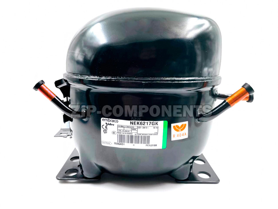 Компрессор Embraco NEK 6217 GK среднетемпературный (R-404, 2075 Вт при +7.2°)
