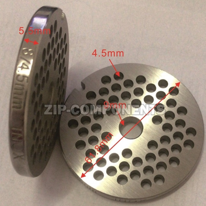 Решетка мясорубки СРЕДНЯЯ отверстия 4.5мм D-61.8mm Kenwwod (MG470, MG520) KW696897
