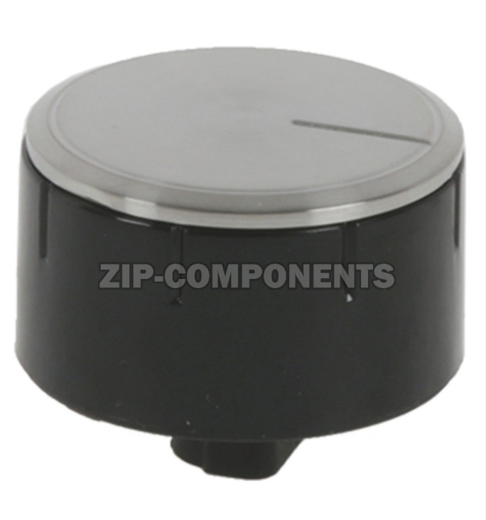 Ручка конфорки газовой варочной панели, чёрная/стальная Bosch 10007920