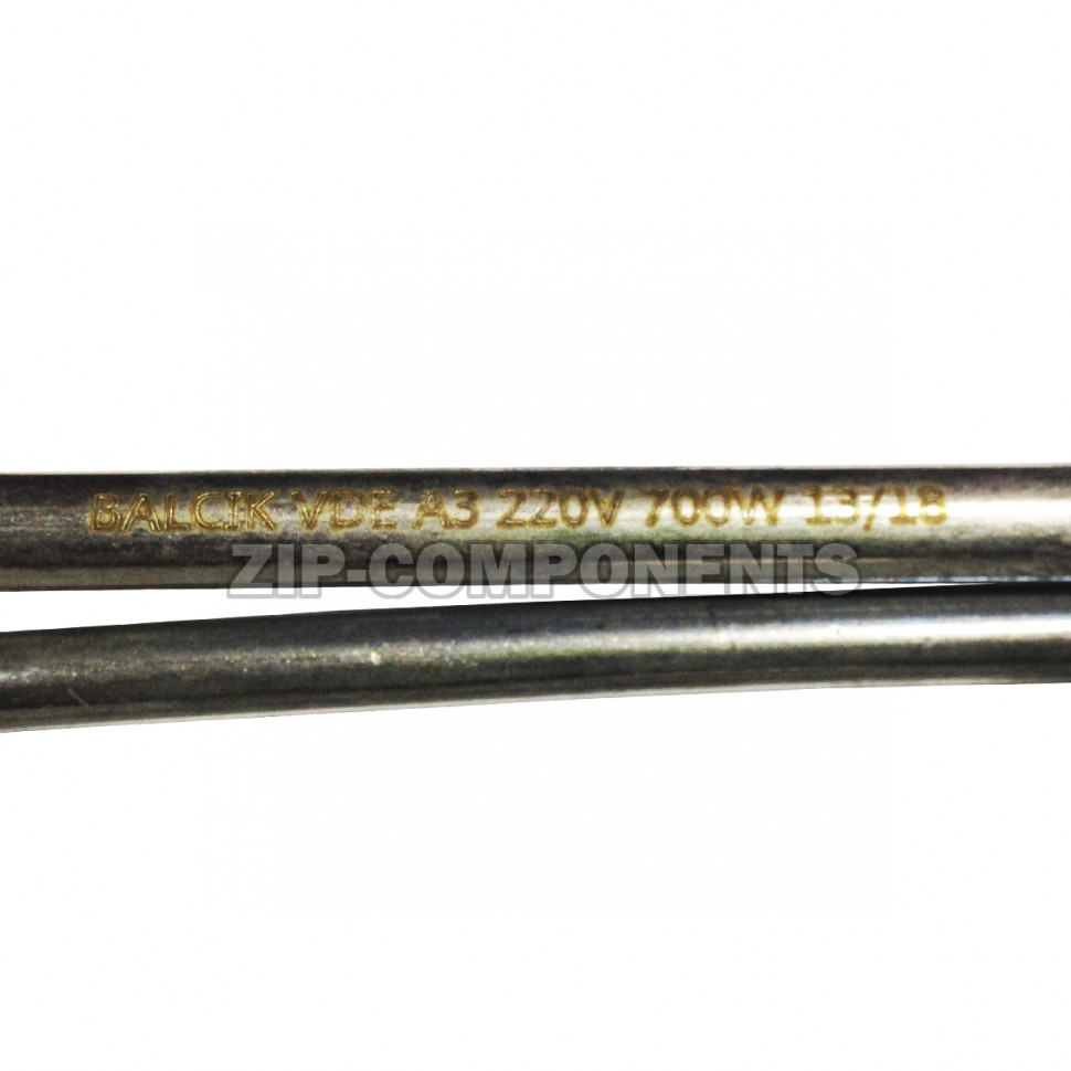 ТЭН радиаторный 700Вт 1 дюйм Турция L=330 для алюминиевых радиаторов