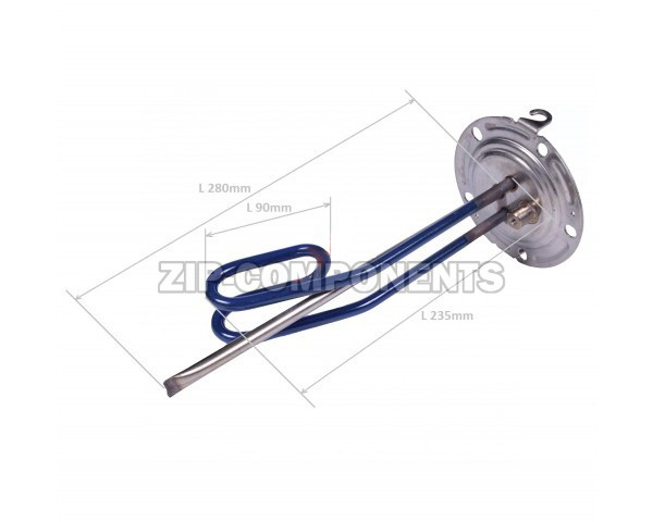 Тэн для водонагревателя ARISTON 1500W 65152106, D-125мм, H-290мм