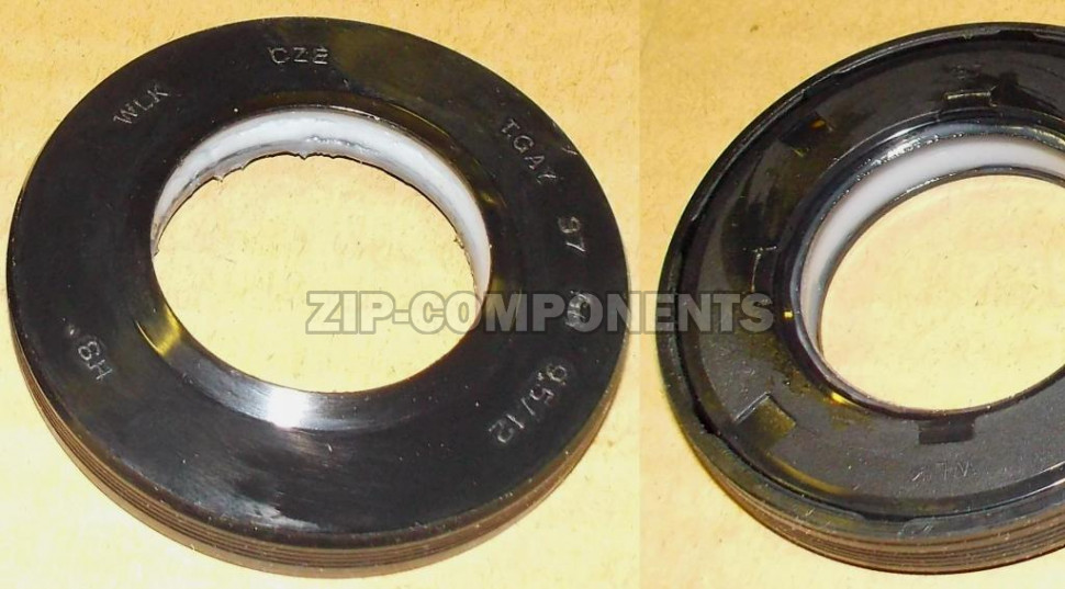 Сальник бака 37x66x9.5/12 NQK.SF с верхним пыльником + смазка LG 4036ER2003A