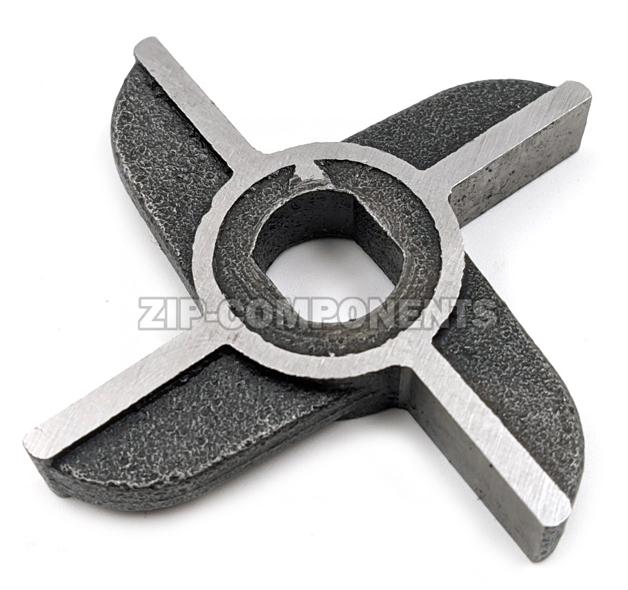 Нож двусторонний без бурта мясорубки Мим-300