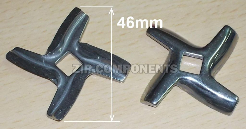Нож для мясорубки MOULINEX отверстие 7мм, диаметр 46мм, толщина 4.7мм