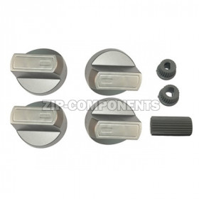 Ручки универсальные для плиты серебристые комплект 4шт