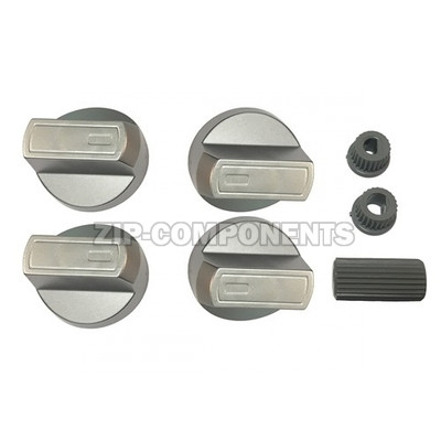 Ручки универсальные для плиты серебристые комплект 4шт