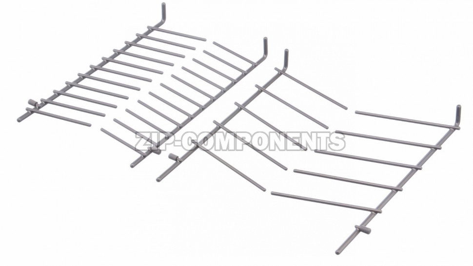 Складная гребенка верхней корзины для посуды для посудомоечных машин, серая Bosch 00489467