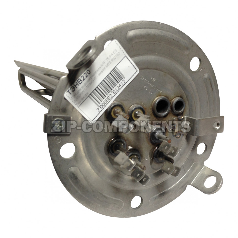 ТЭН для водонагревателя RTF 75 PA ES 3x1000W STRAIGHT - аналог MTS 992163 без анода