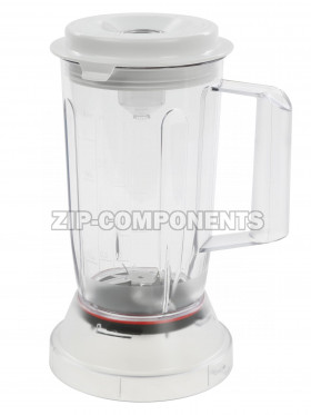 Пластиковый блендер-насадка с крышкой для кухонных комбайнов Bosch 11010038