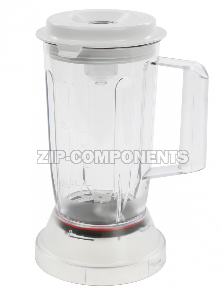 Пластиковый блендер-насадка с крышкой для кухонных комбайнов Bosch 11010038