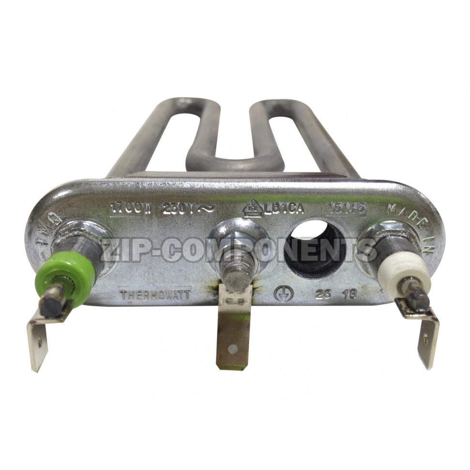 Тэн 1700W L-170mm короткий, прямой с отверстием, Thermowatt ИТАЛИЯ 094715