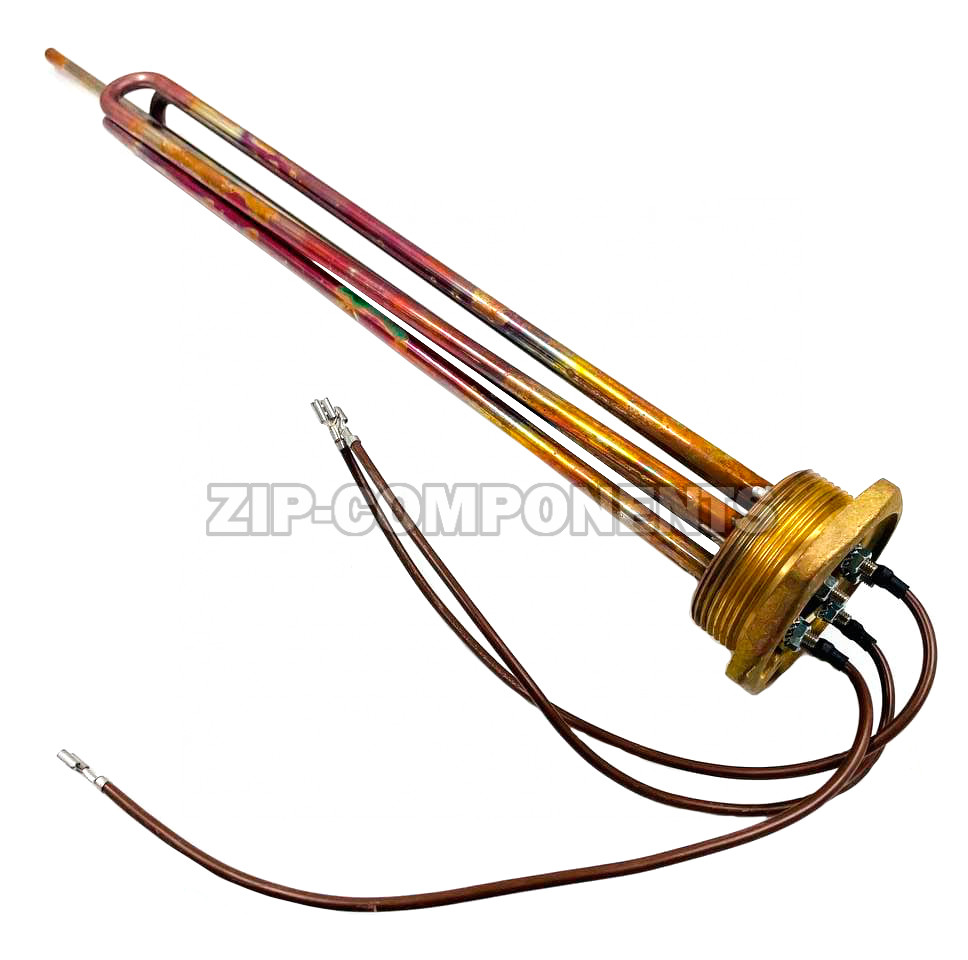 Блок-ТЭН G2 - 6000W/380V, медь, L=480мм, с трубкой 3401005