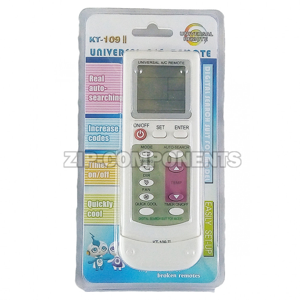 Пульт управления для кондиционера универсальный KT - 109 II