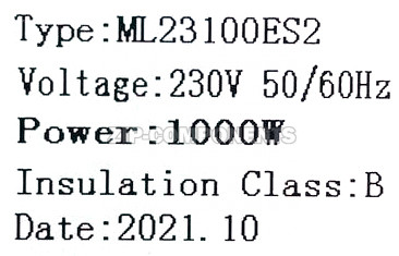 Мотор пылесоса моющий 1000W D143 H152.5 11ME03