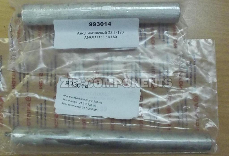 Анод магниевый D-21 L-110мм M4x5/M6x30мм