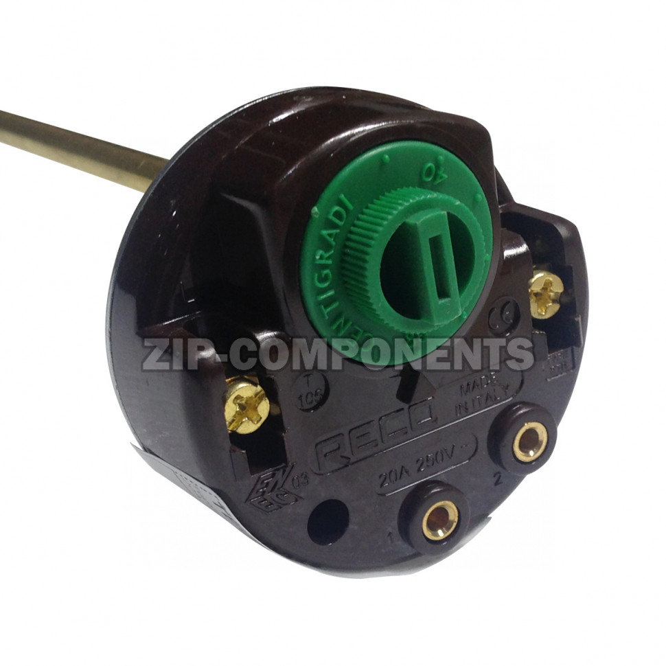 Термостат с защитой для водонагревателя 20A, 250V 74/93°C 20A 270мм - RECO