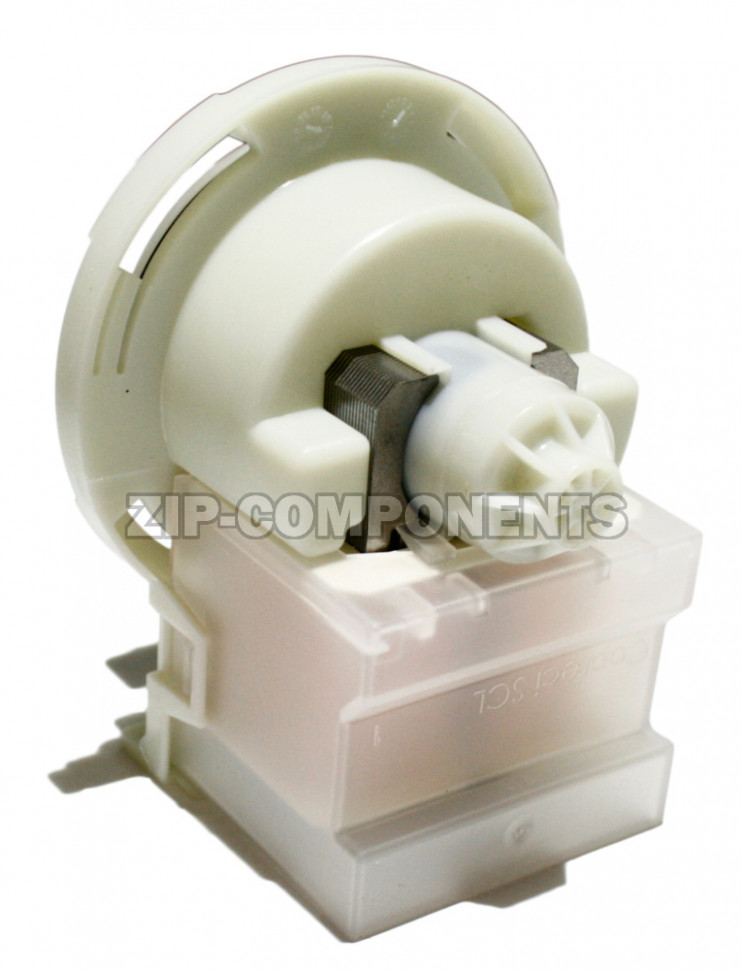 Сливной насос Copreci 30W без улитки, 4 защелки по кругу, фишка вперед Bosch 00215914