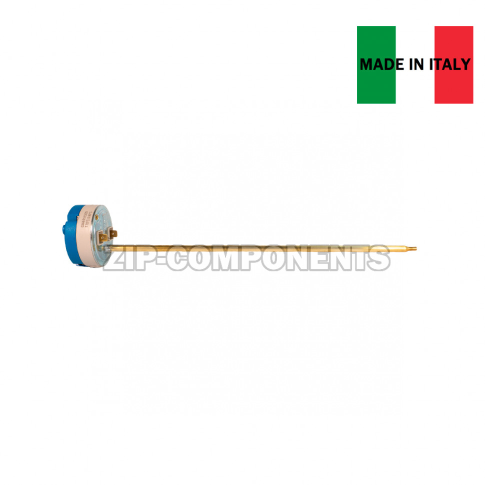 Термостат Unival RT-WH11 (L275, 20-80C, 20A) с флажком и биполярной защитой Италия